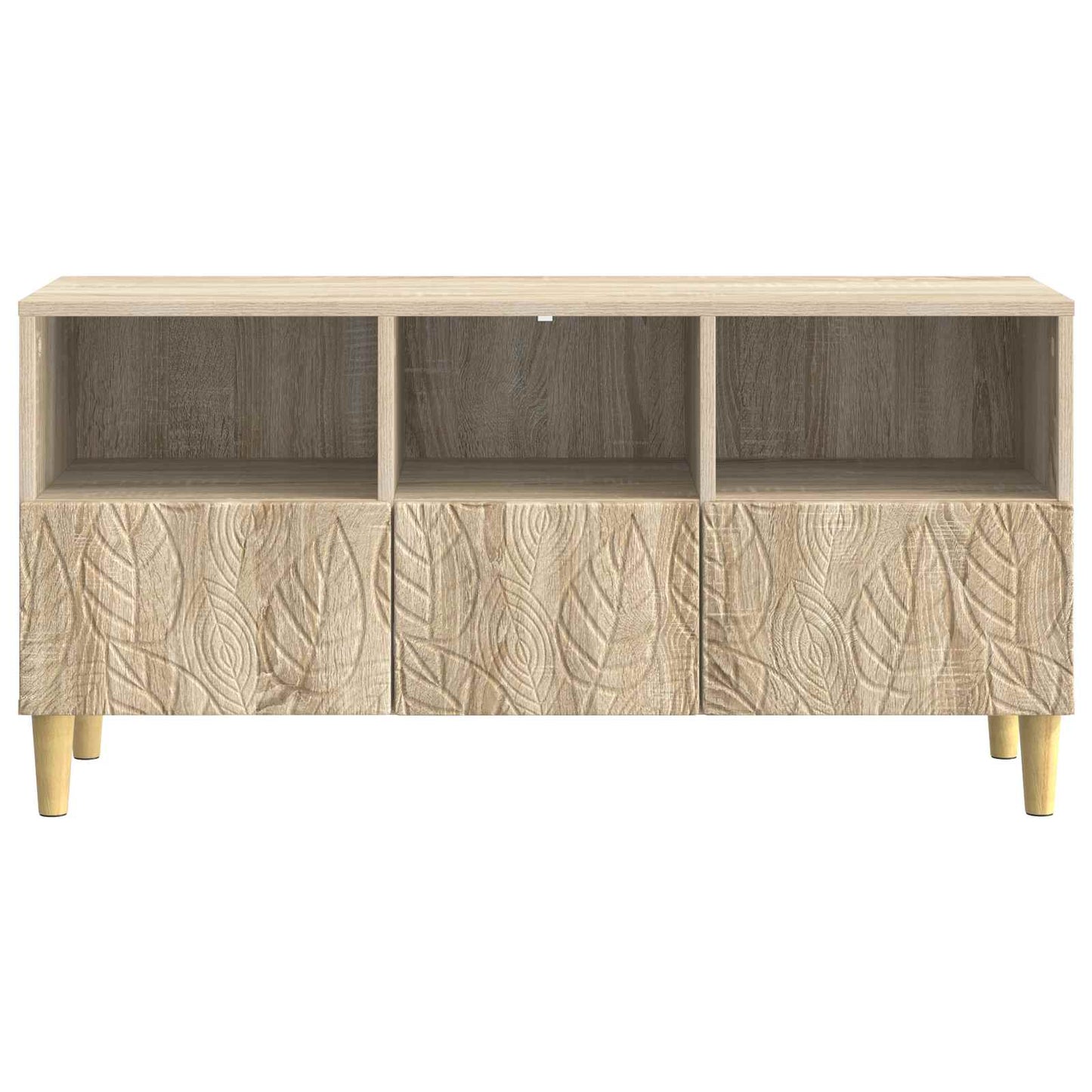TV szekrény 102 x 34,5 x 50 cm Sonoma Tölgy Szerelt Fa