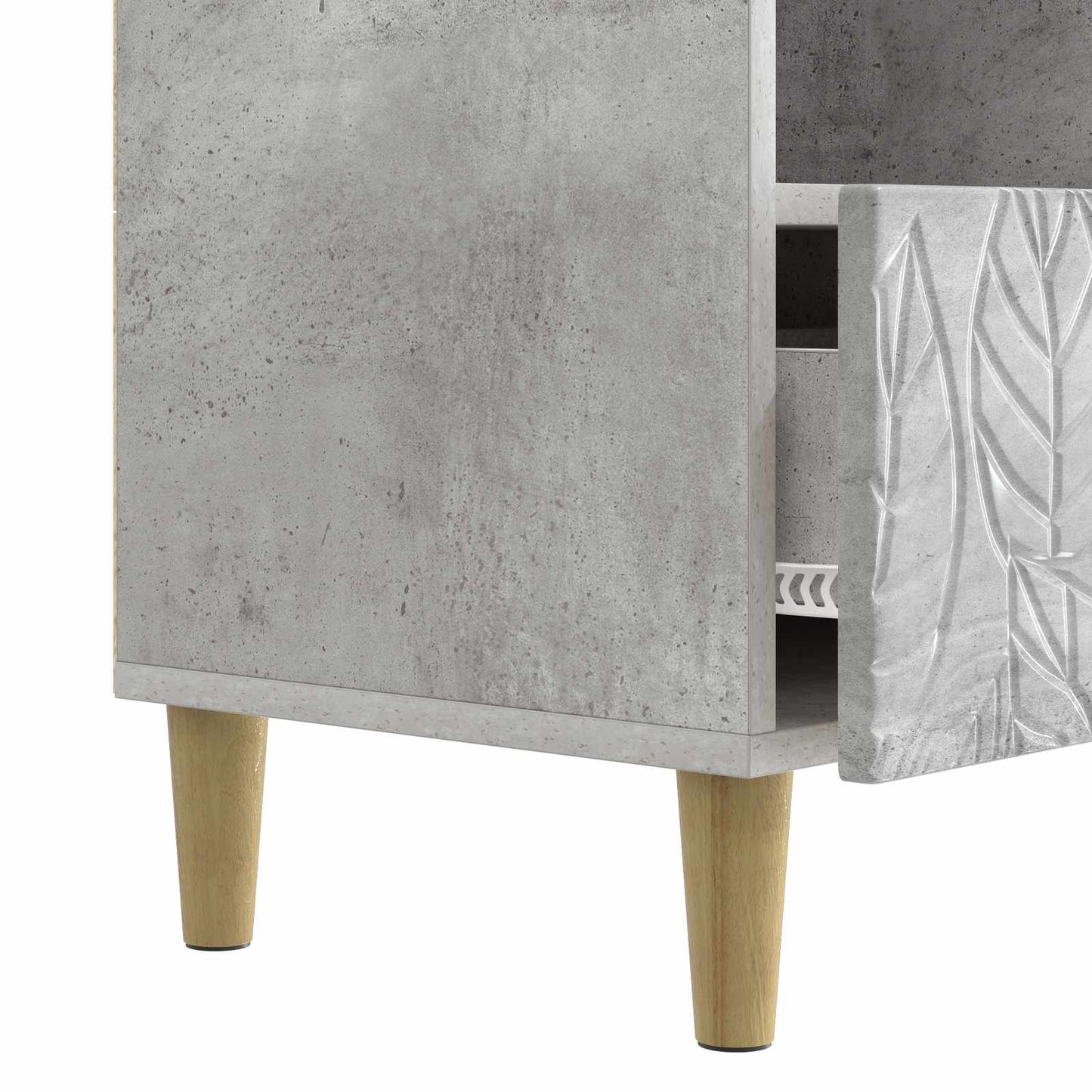 TV szekrény 102 x 34,5 x 50 cm Betonszürke Szerelt Fa