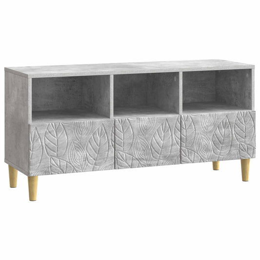TV szekrény 102 x 34,5 x 50 cm Betonszürke Szerelt Fa