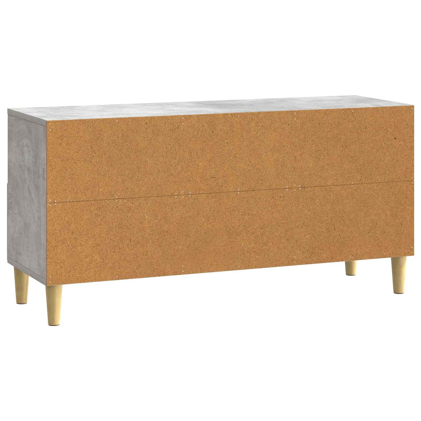TV szekrény 102 x 34,5 x 50 cm Betonszürke Szerelt Fa