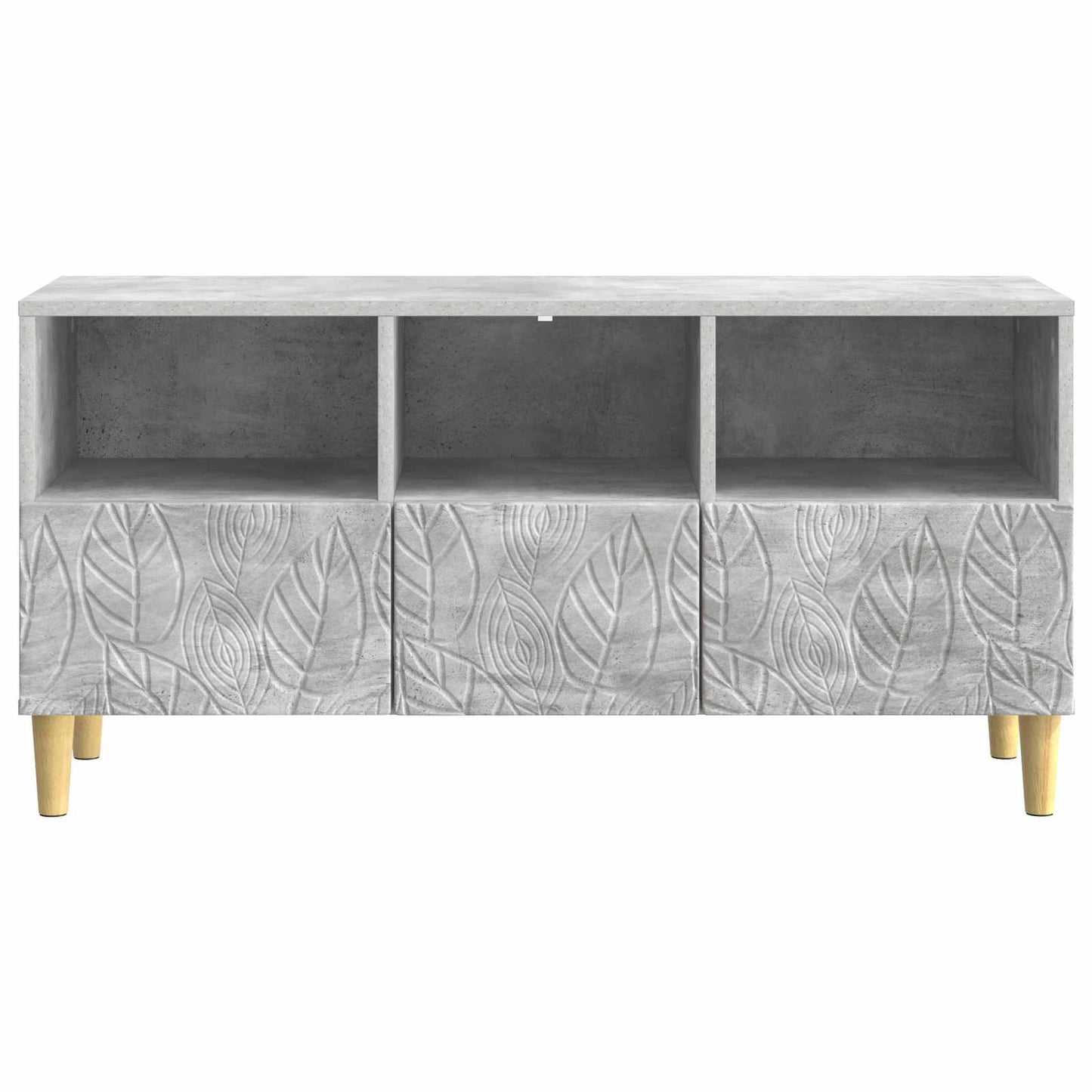 TV szekrény 102 x 34,5 x 50 cm Betonszürke Szerelt Fa