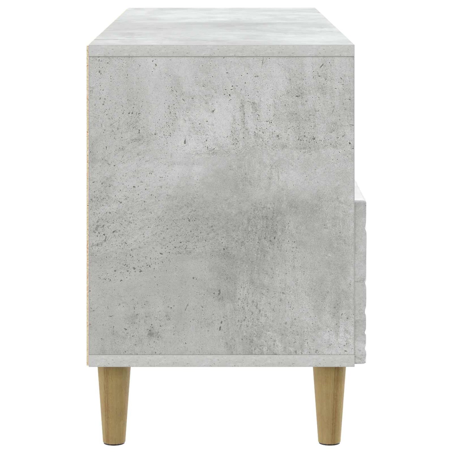 TV szekrény 102 x 34,5 x 50 cm Betonszürke Szerelt Fa