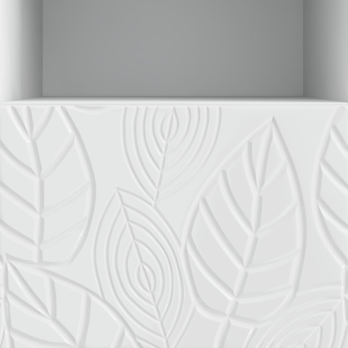 TV szekrény 102 x 34,5 x 50 cm Magasfényű Fehér Szerelt Fa