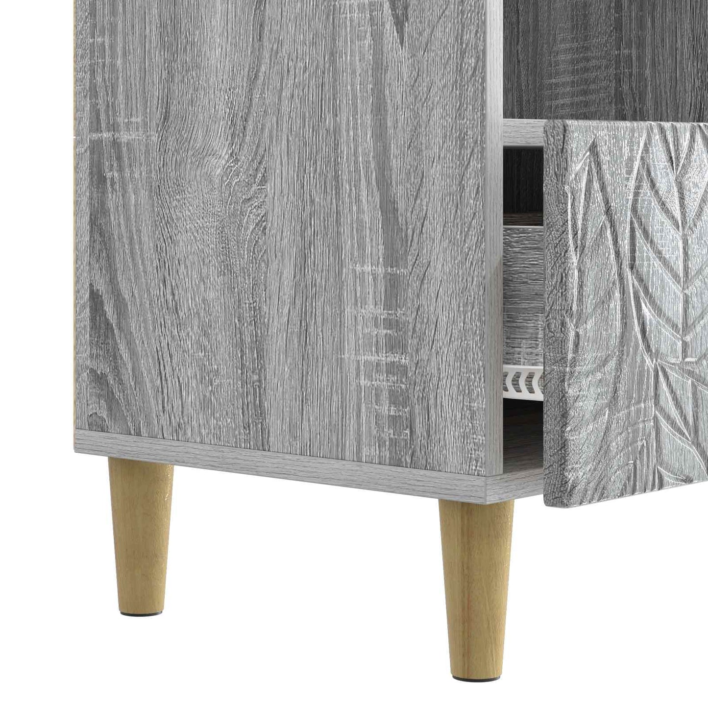 TV szekrény 102 x 34,5 x 50 cm Szürke Sonoma Szerelt Fa