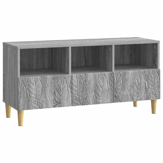 TV szekrény 102 x 34,5 x 50 cm Szürke Sonoma Szerelt Fa