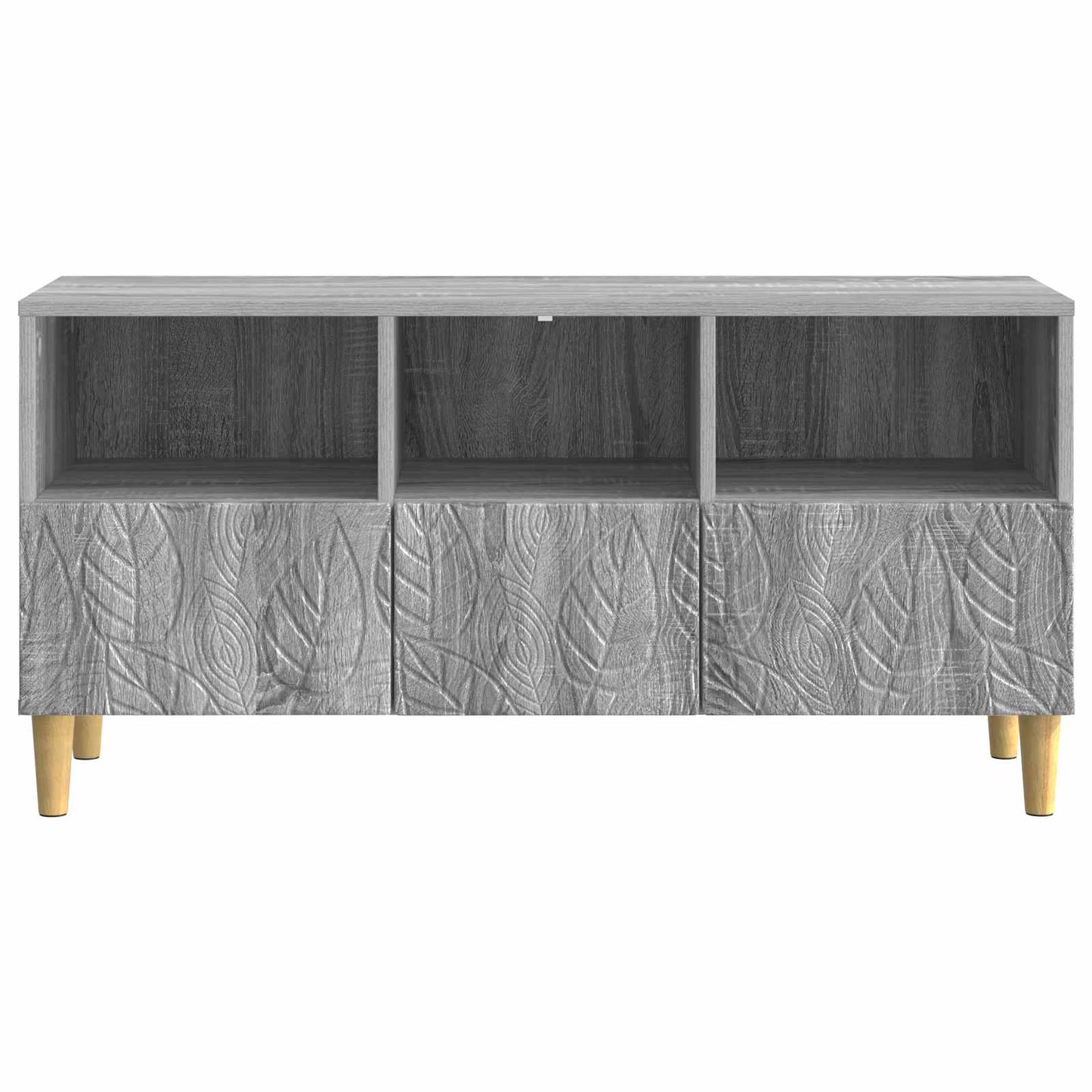 TV szekrény 102 x 34,5 x 50 cm Szürke Sonoma Szerelt Fa