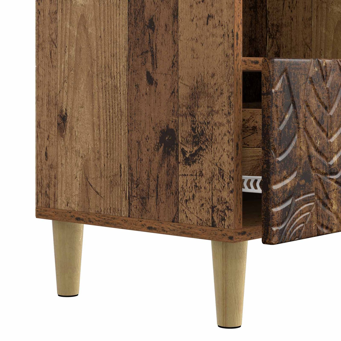 TV szekrény 102 x 34,5 x 50 cm Antik Fa Szerelt Fa