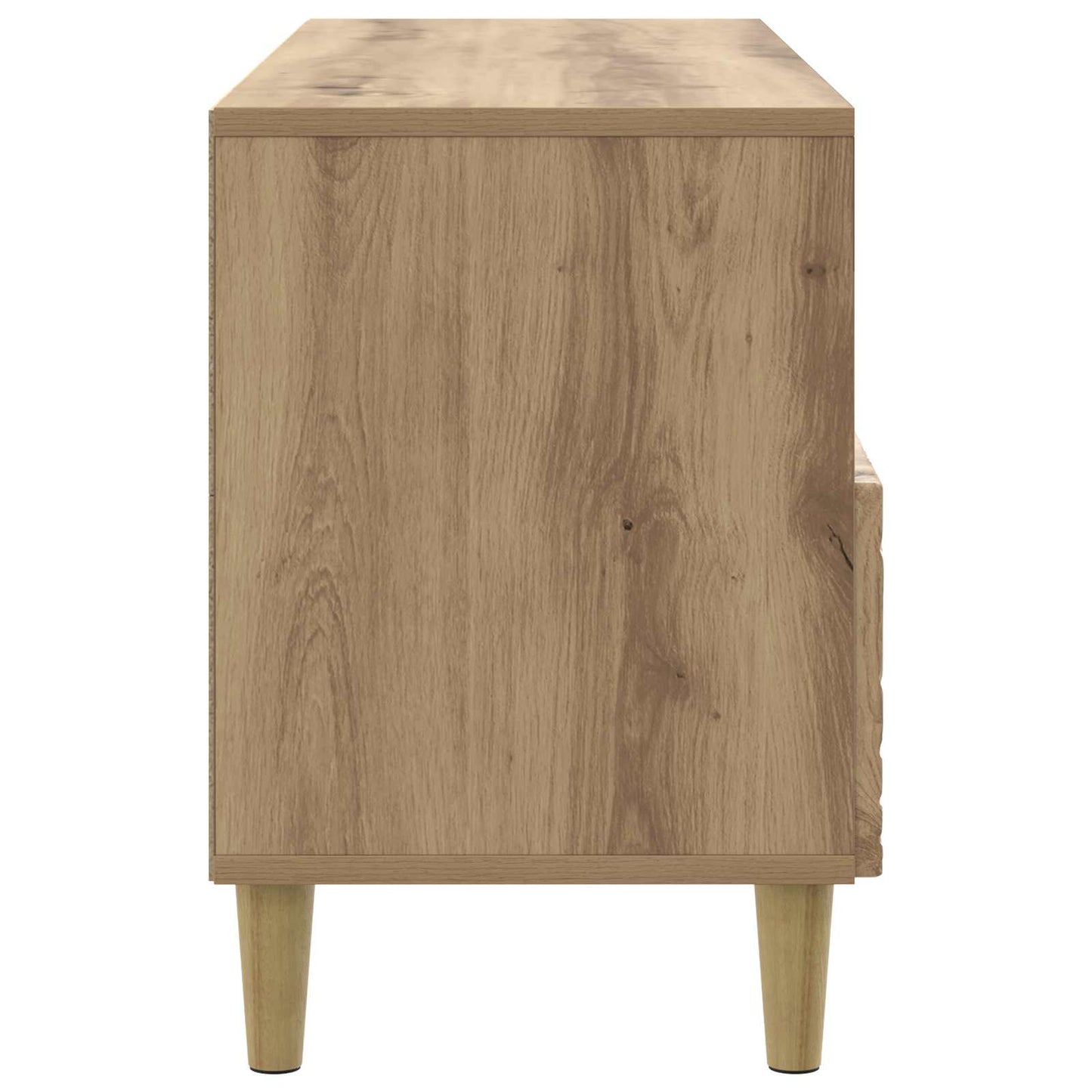 TV szekrény 102 x 34,5 x 50 cm Kézműves Tölgy Szerelt Fa
