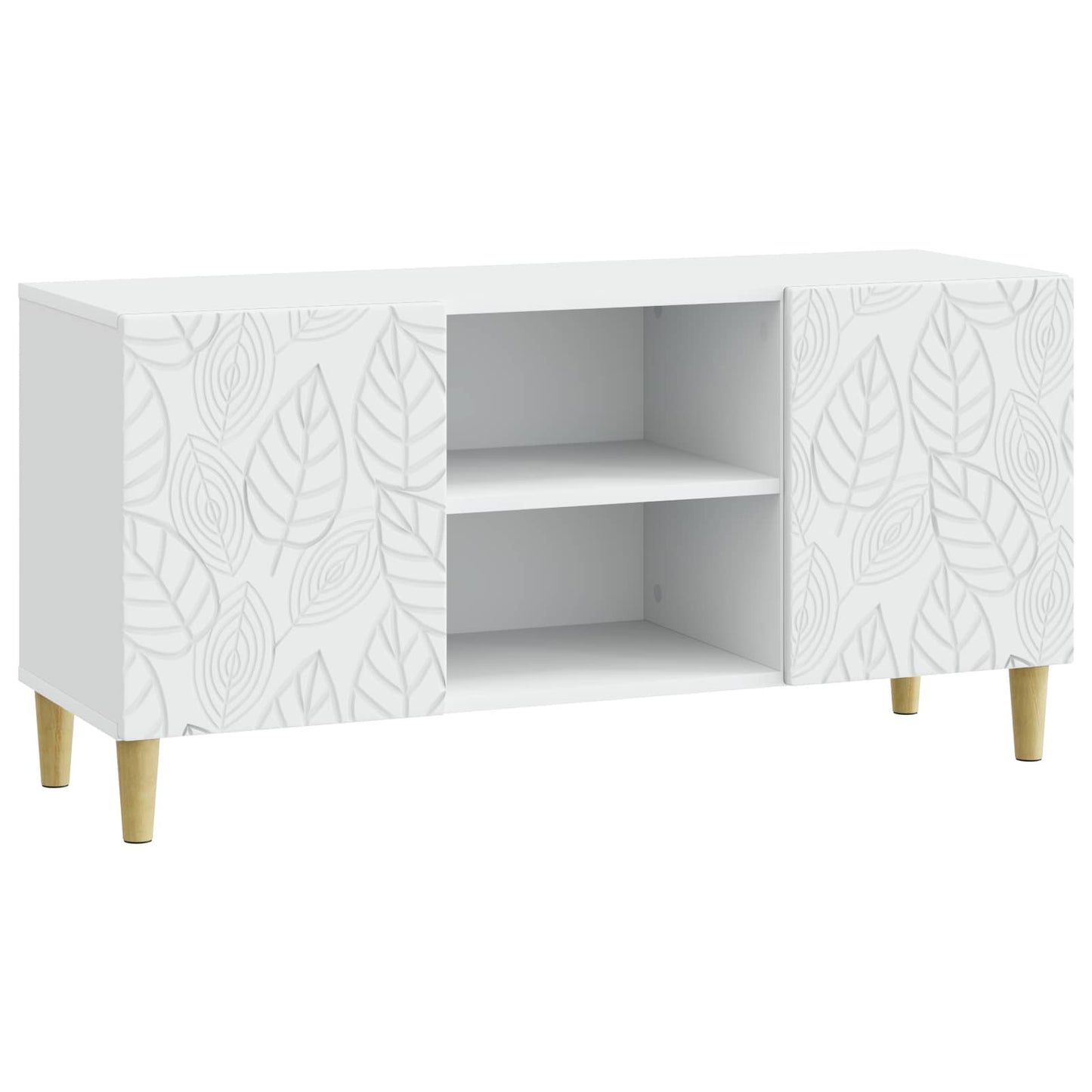 TV szekrény 102 x 34,5 x 50 cm Fehér Szerelt Fa