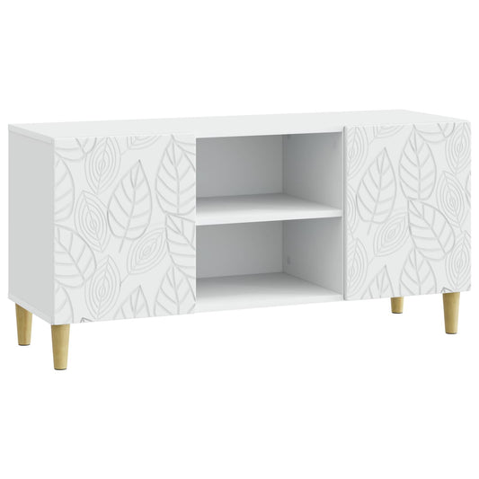 TV szekrény 102 x 34,5 x 50 cm Fehér Szerelt Fa