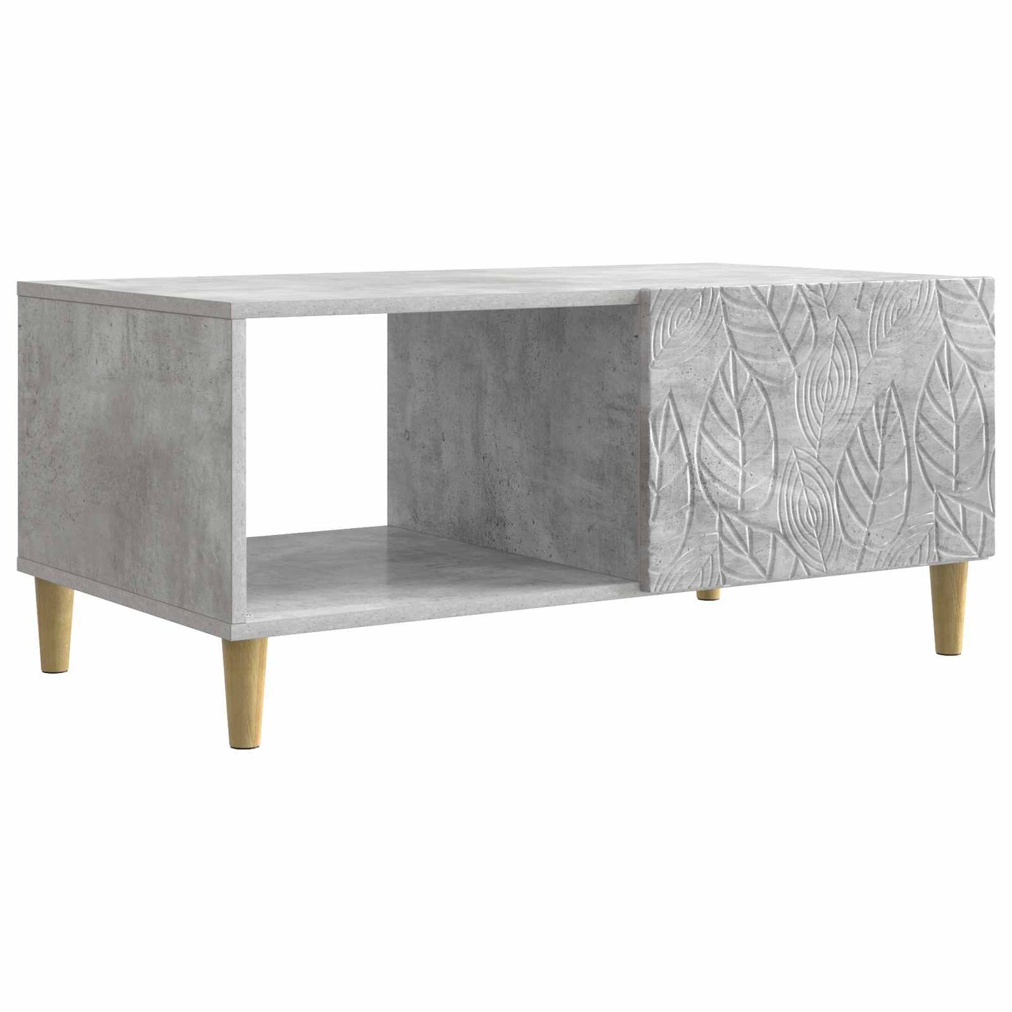 Dohányzóasztal Betonszürke 90 x 50 x 40 cm Szerelt Fa