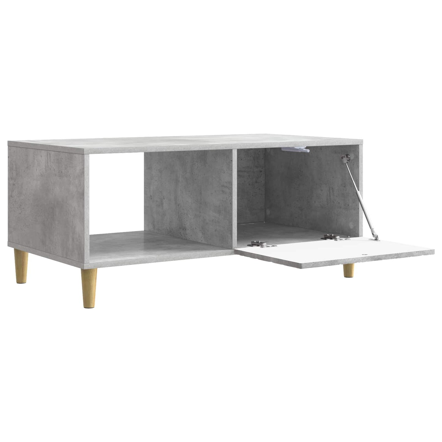 Dohányzóasztal Betonszürke 90 x 50 x 40 cm Szerelt Fa
