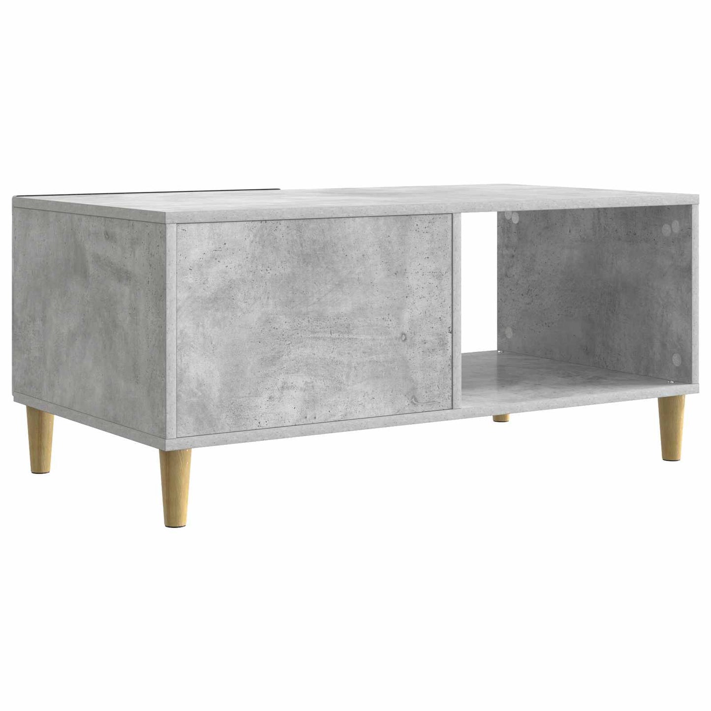 Dohányzóasztal Betonszürke 90 x 50 x 40 cm Szerelt Fa