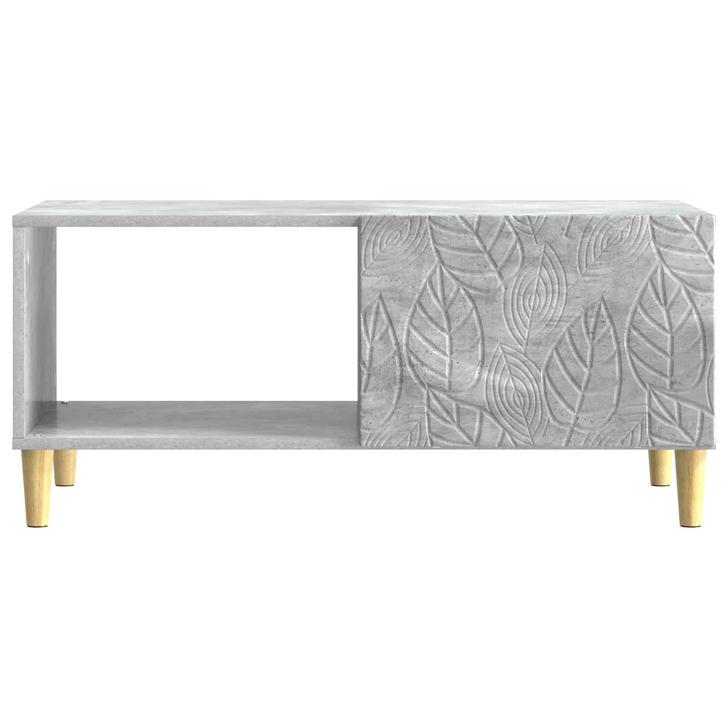 Dohányzóasztal Betonszürke 90 x 50 x 40 cm Szerelt Fa
