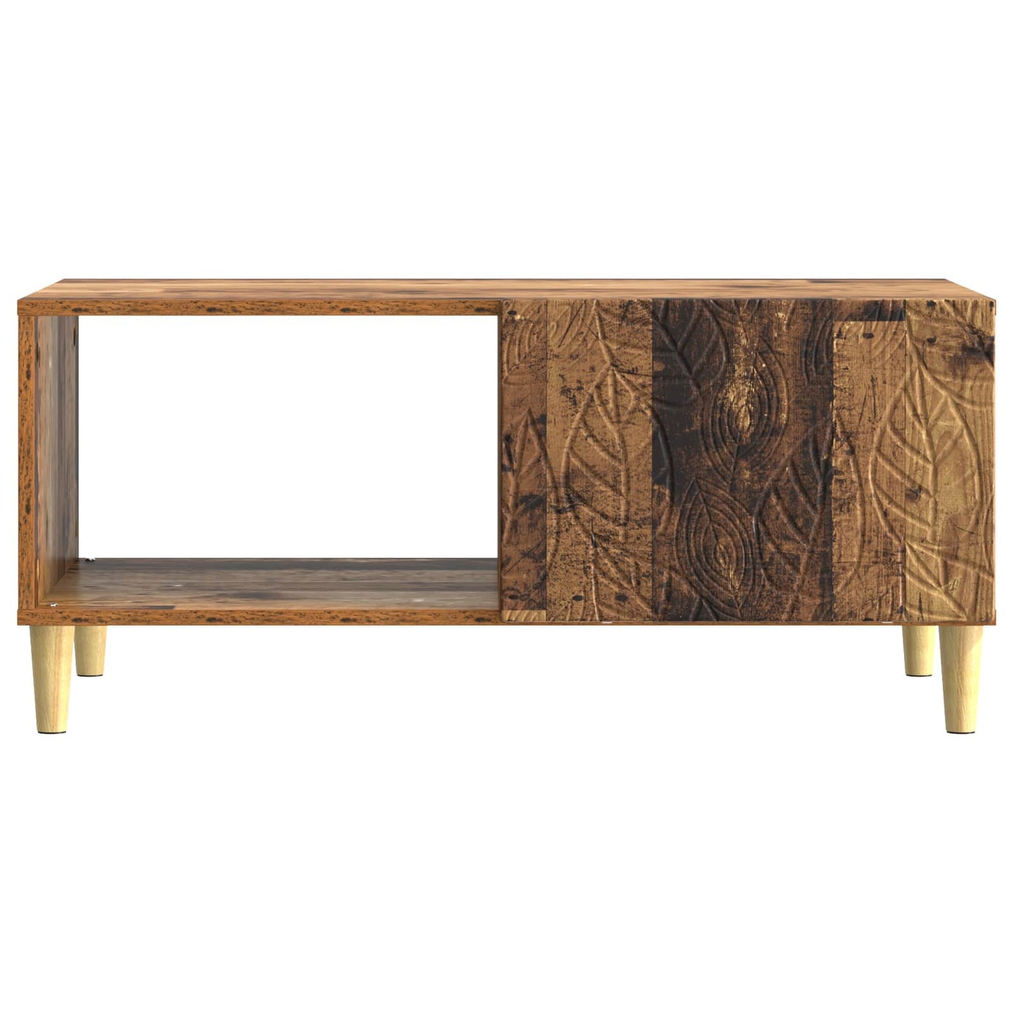 Dohányzóasztal Antik Fa 90 x 50 x 40 cm Szerelt Fa