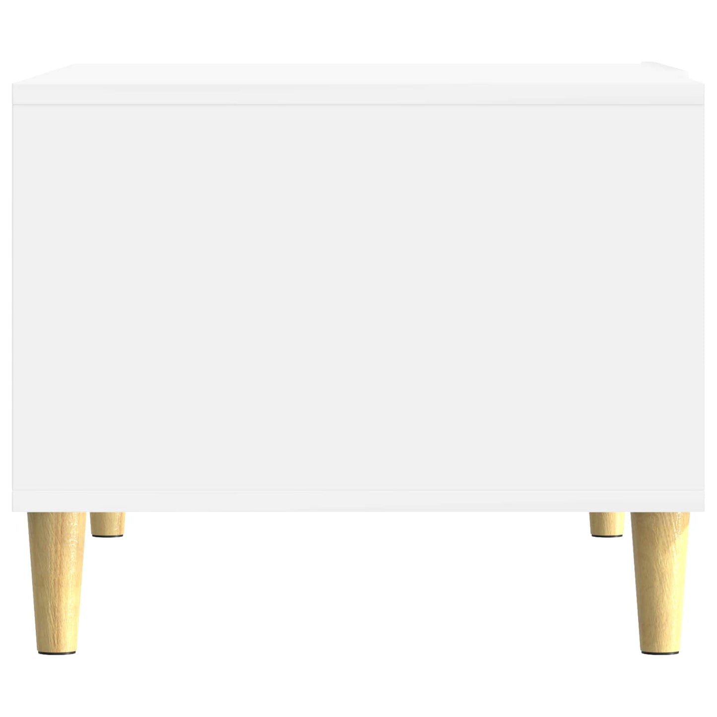 Dohányzóasztal Magasfényű Fehér 50 x 49 x 40 cm Szerelt Fa