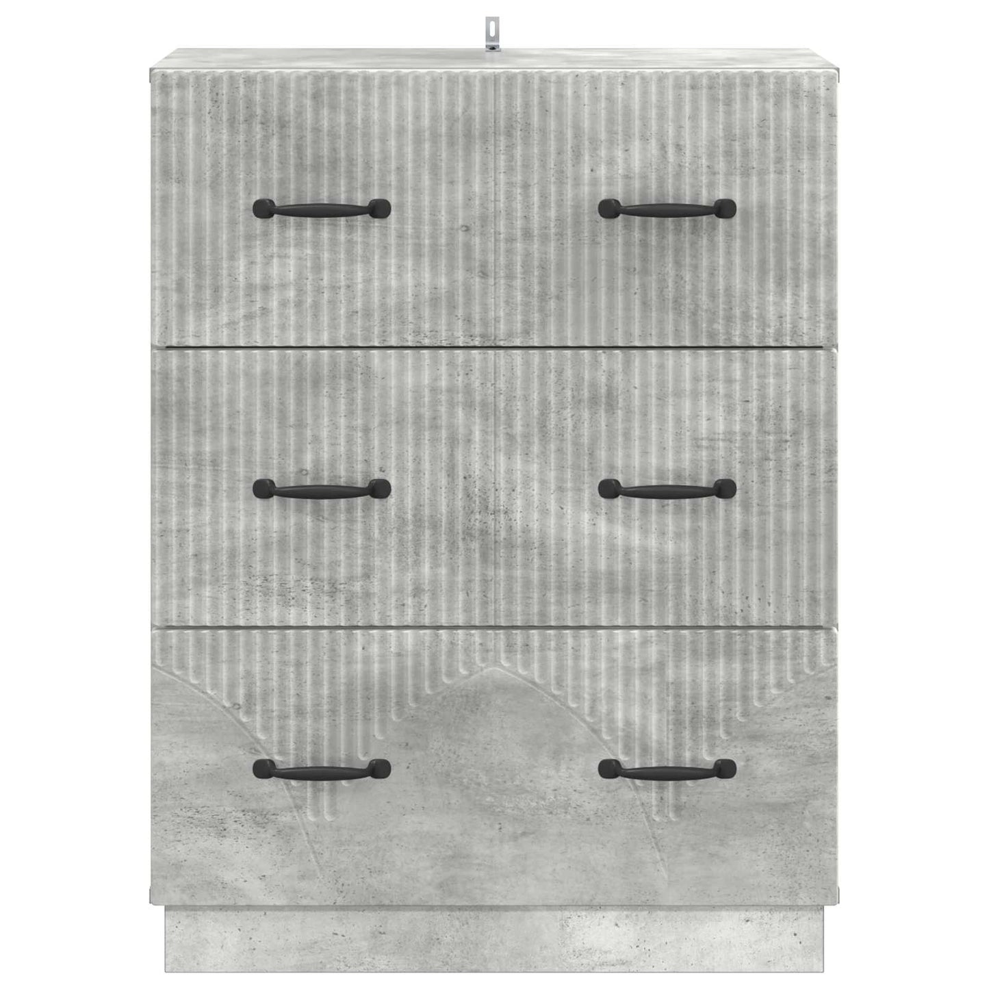 Fiókos szekrény Betonszürke 66 x 34,5 x 87 cm Szerelt Fa