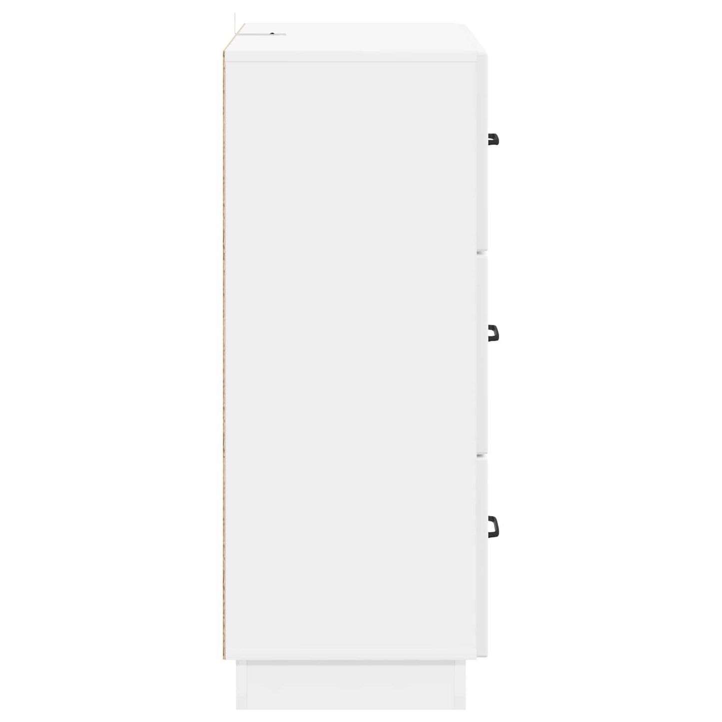 Fiókos szekrény Magasfényű Fehér 66 x 34,5 x 87 cm Szerelt Fa