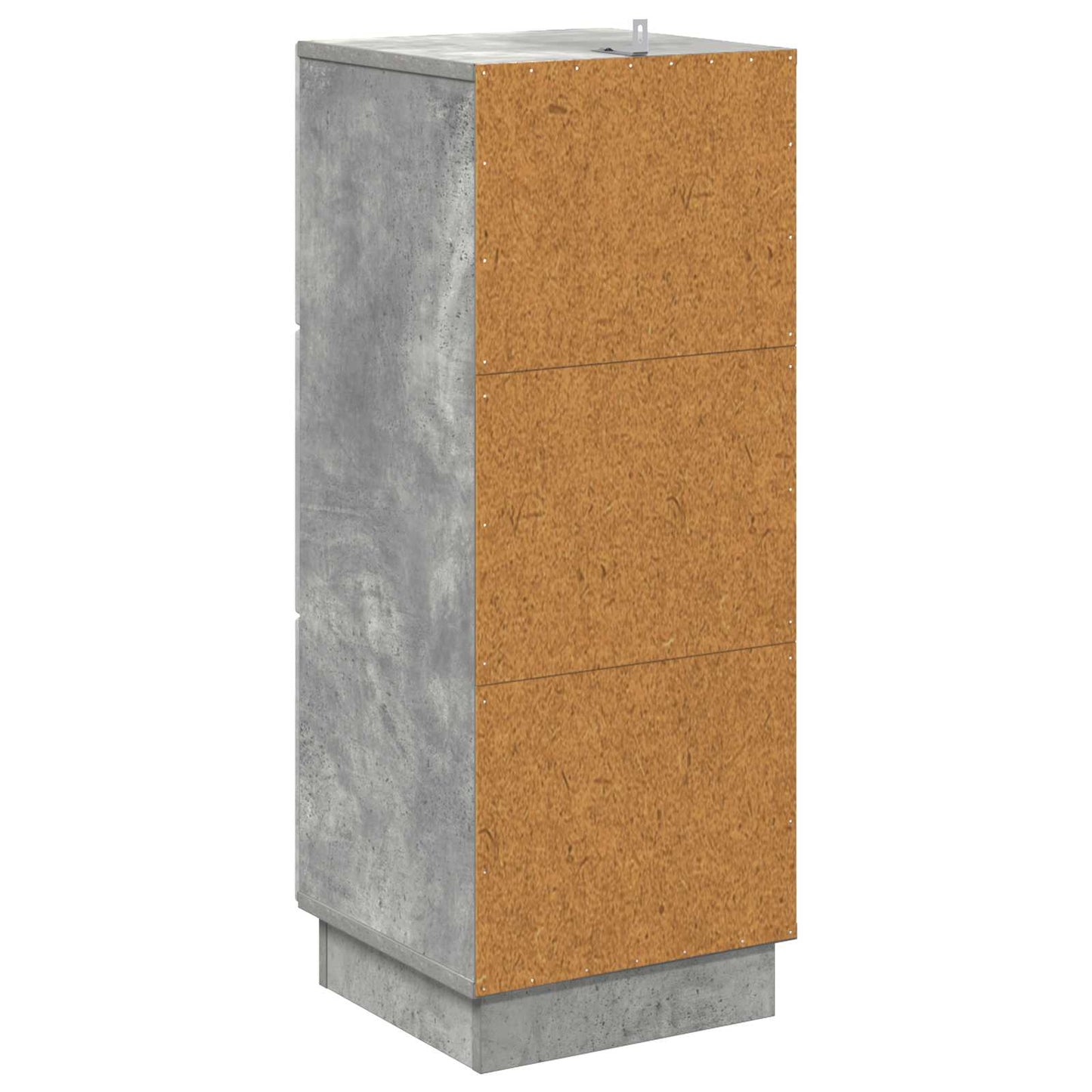 Fiókos szekrény Betonszürke 33 x 34,5 x 87 cm Szerelt Fa