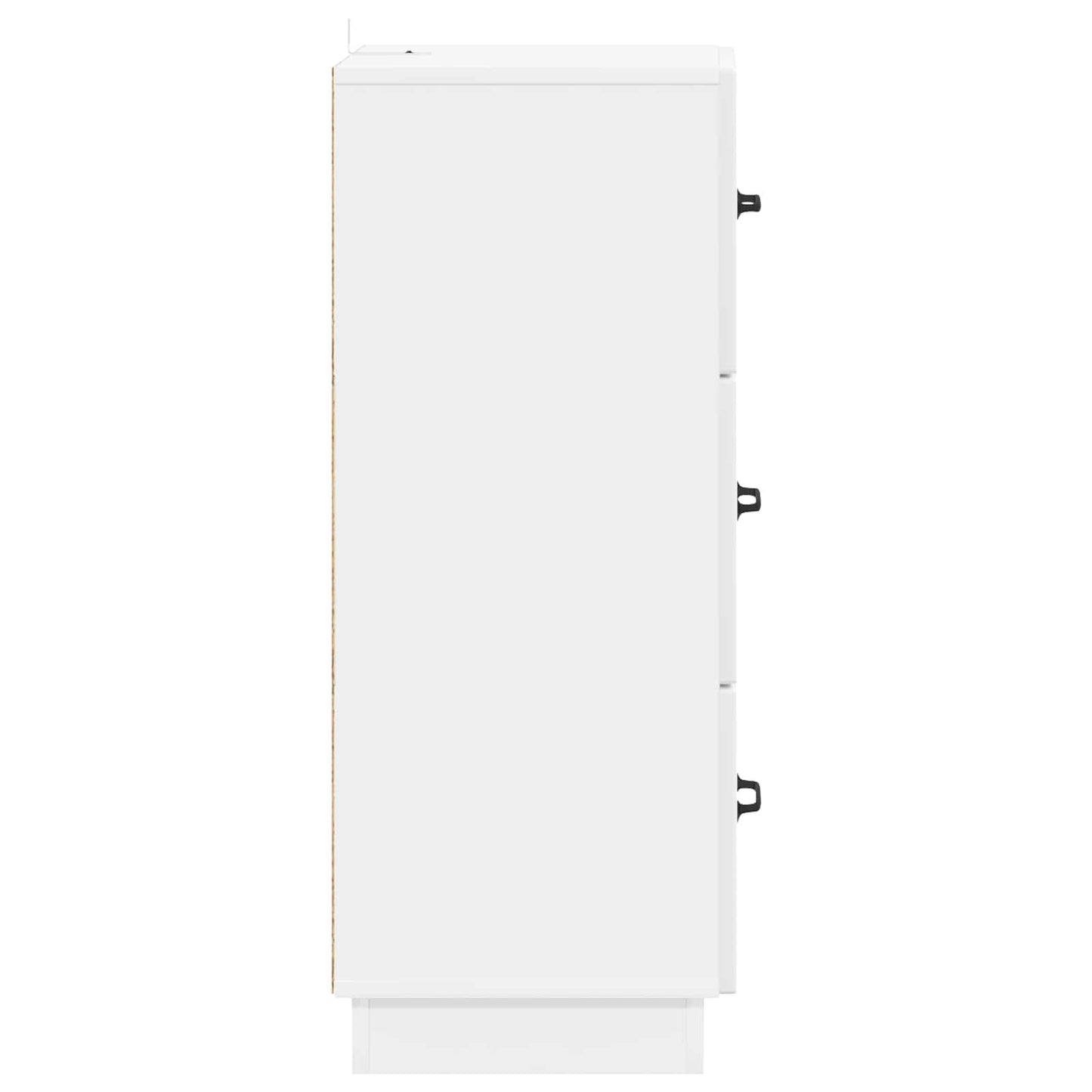 Fiókos szekrény Magasfényű Fehér 33 x 34,5 x 87 cm Szerelt Fa