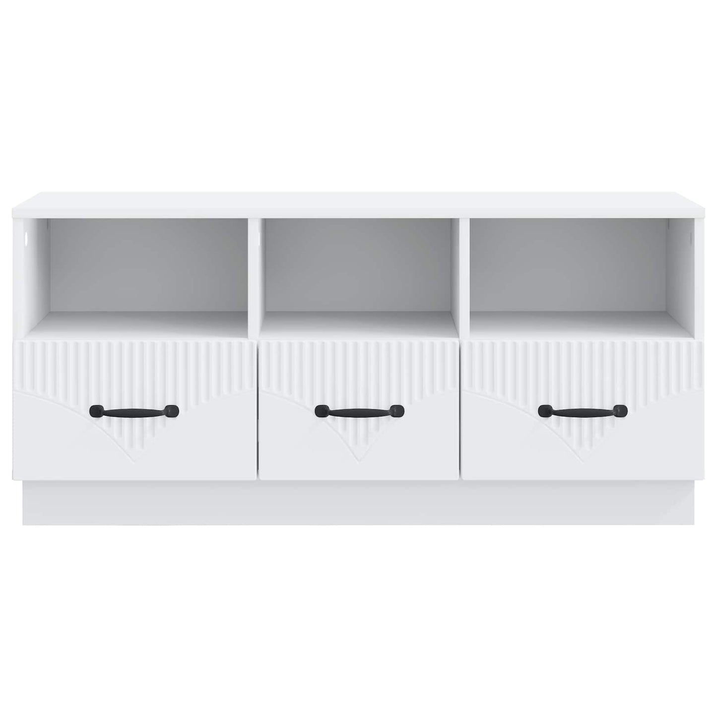 TV szekrény fiókkal Fehér 102 x 34,5 x 47 cm Szerelt Fa