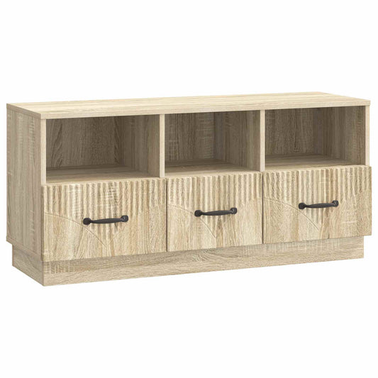 TV szekrény fiókkal Sonoma Tölgy 102 x 34,5 x 47 cm Szerelt Fa