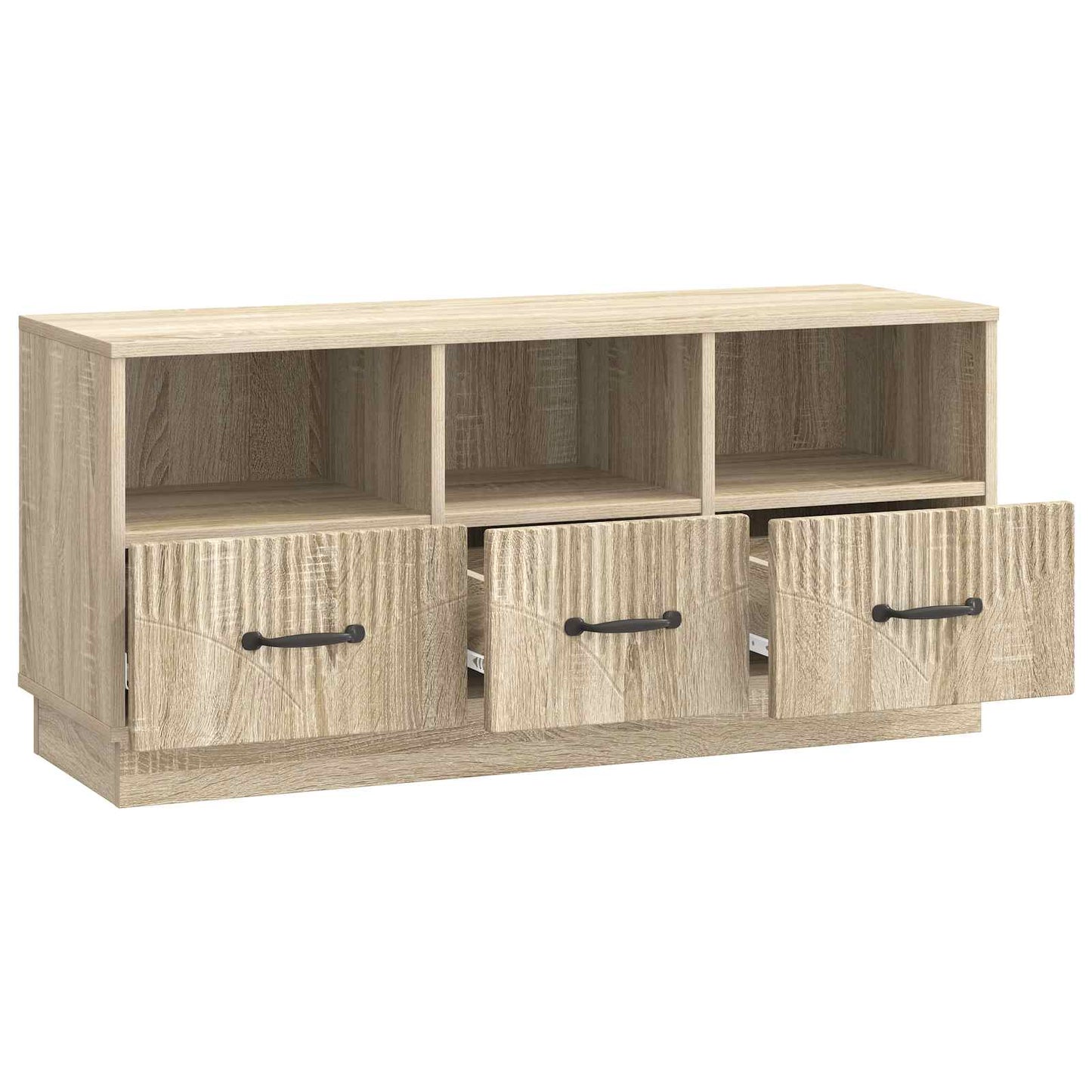 TV szekrény fiókkal Sonoma Tölgy 102 x 34,5 x 47 cm Szerelt Fa