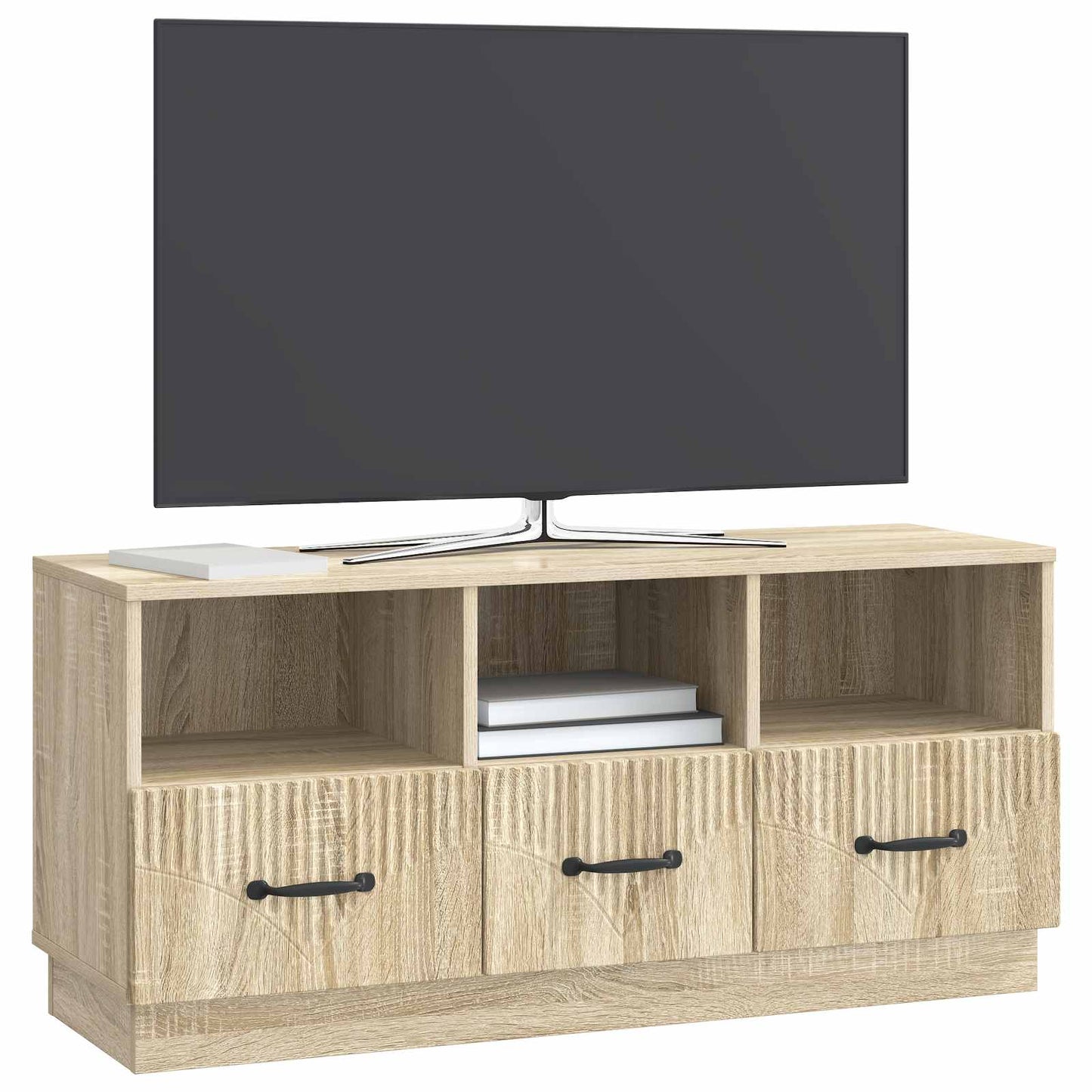 TV szekrény fiókkal Sonoma Tölgy 102 x 34,5 x 47 cm Szerelt Fa