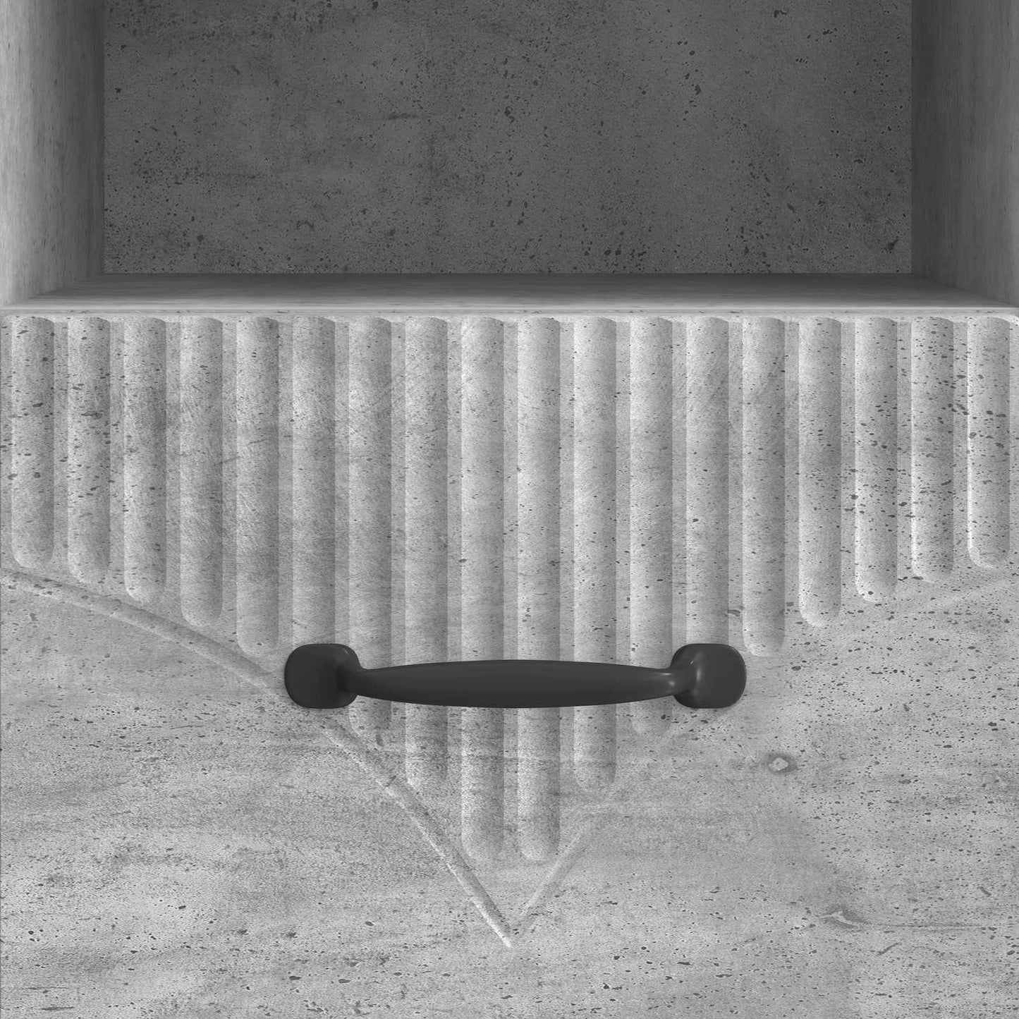 TV szekrény fiókkal Betonszürke 102 x 34,5 x 47 cm Szerelt Fa