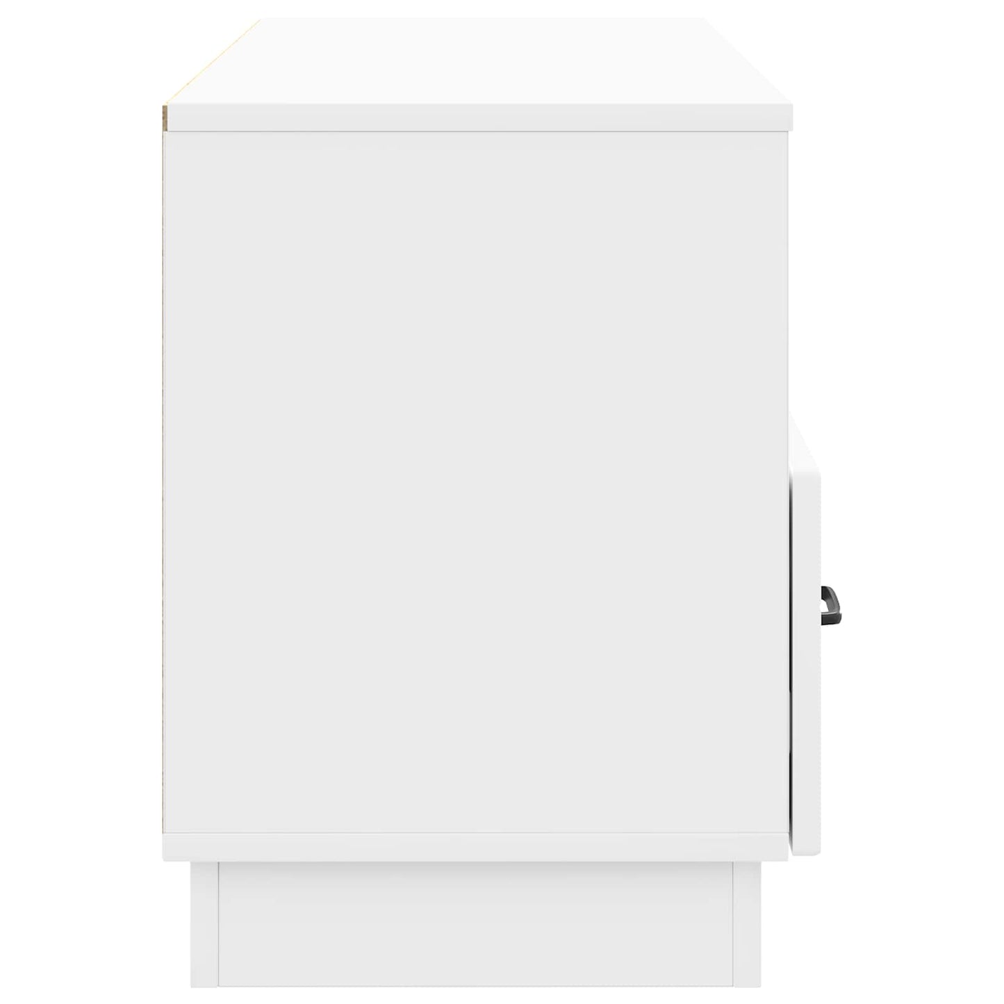 TV szekrény Magasfényű Fehér 102 x 34,5 x 47 cm Szerelt Fa