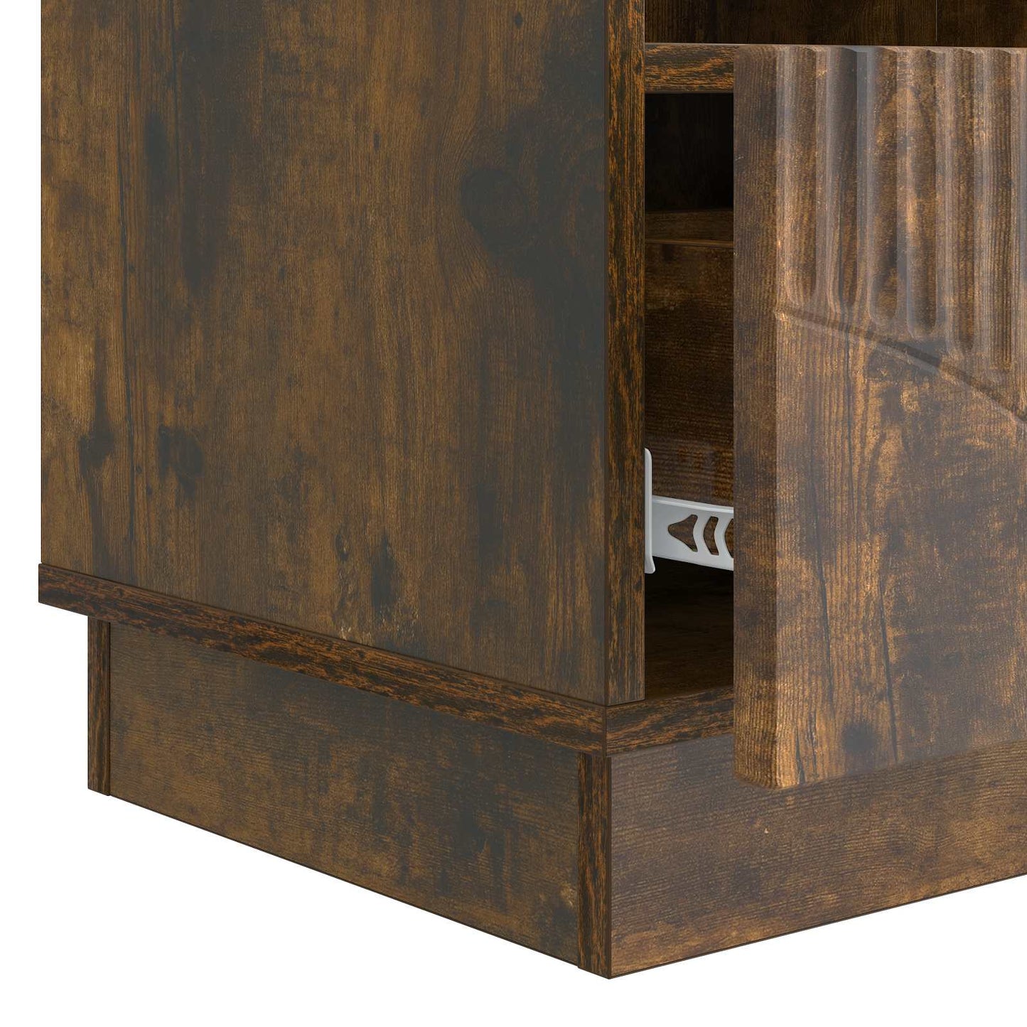 TV szekrény fiókkal Füstös Tölgy 102 x 34,5 x 47 cm Szerelt Fa