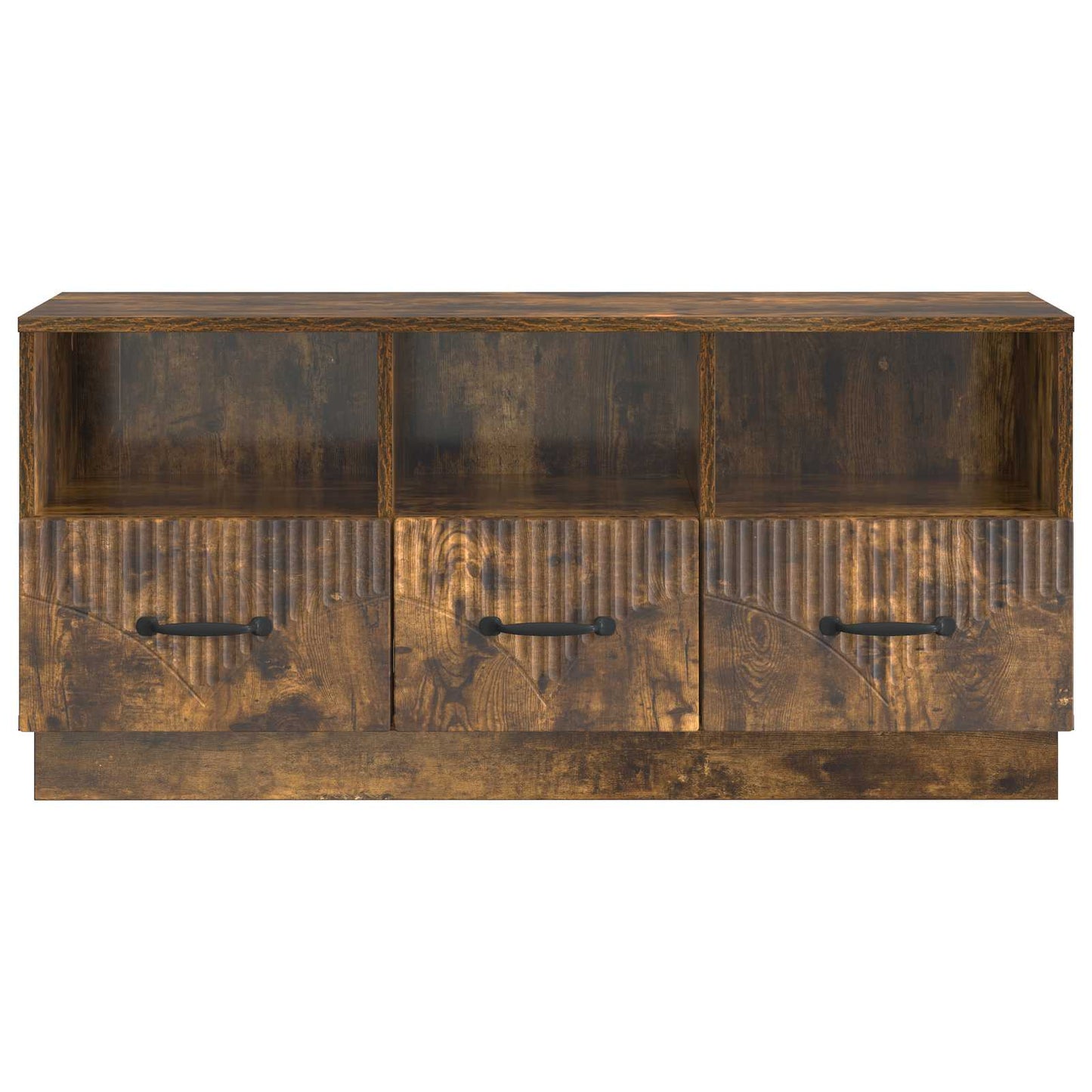 TV szekrény fiókkal Füstös Tölgy 102 x 34,5 x 47 cm Szerelt Fa