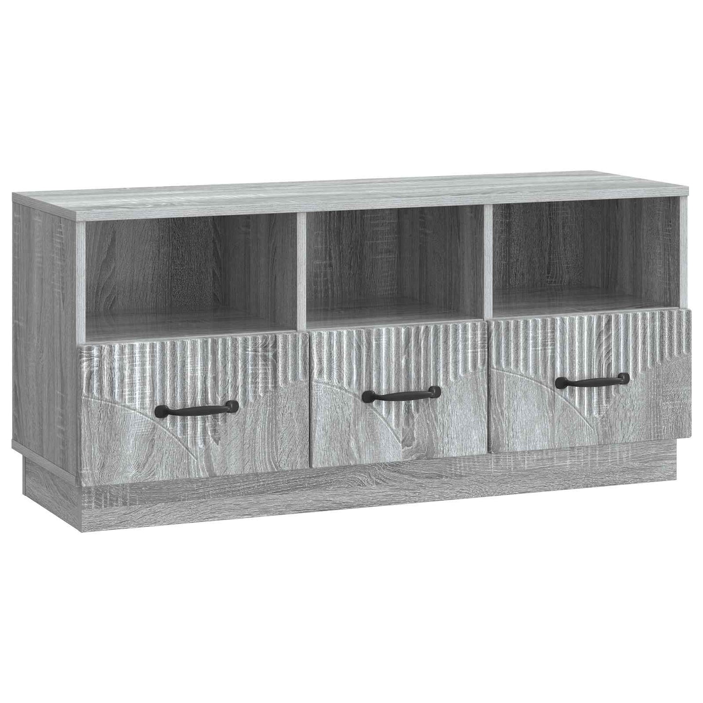 TV szekrény fiókkal Szürke Sonoma 102 x 34,5 x 47 cm Szerelt Fa