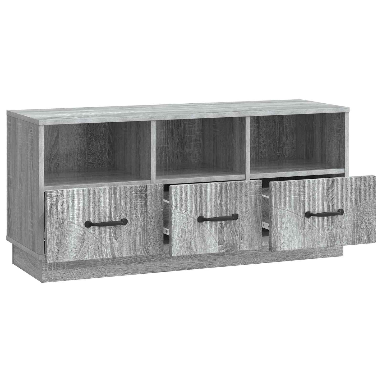 TV szekrény fiókkal Szürke Sonoma 102 x 34,5 x 47 cm Szerelt Fa