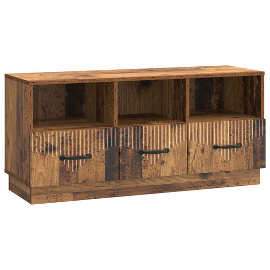 TV szekrény fiókkal Antik Fa 102 x 34,5 x 47 cm Szerelt Fa
