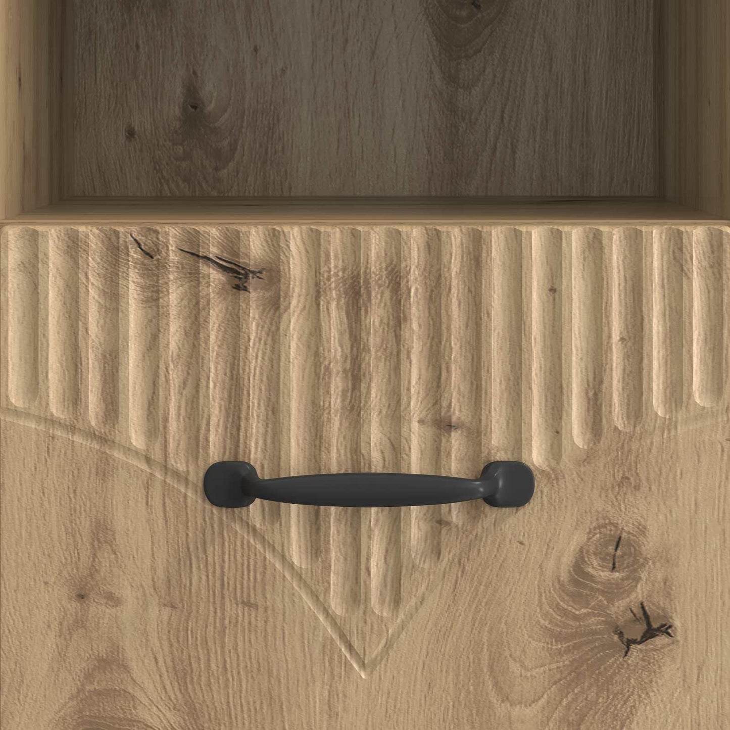 TV szekrény 102 x 34,5 x 47 cm Kézműves Tölgy Szerelt Fa
