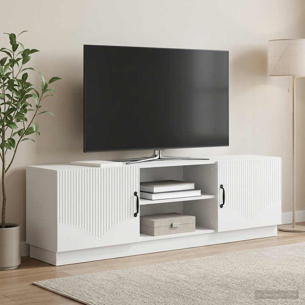 TV szekrény Fehér 150 x 31 x 47 cm Szerelt Fa