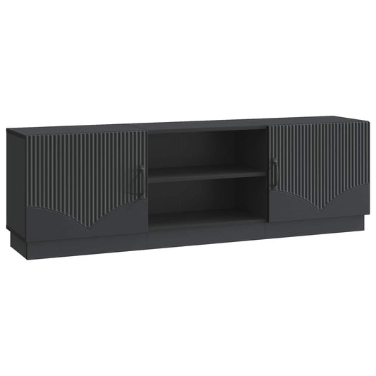 TV szekrény Fekete 150 x 31 x 47 cm Szerelt Fa