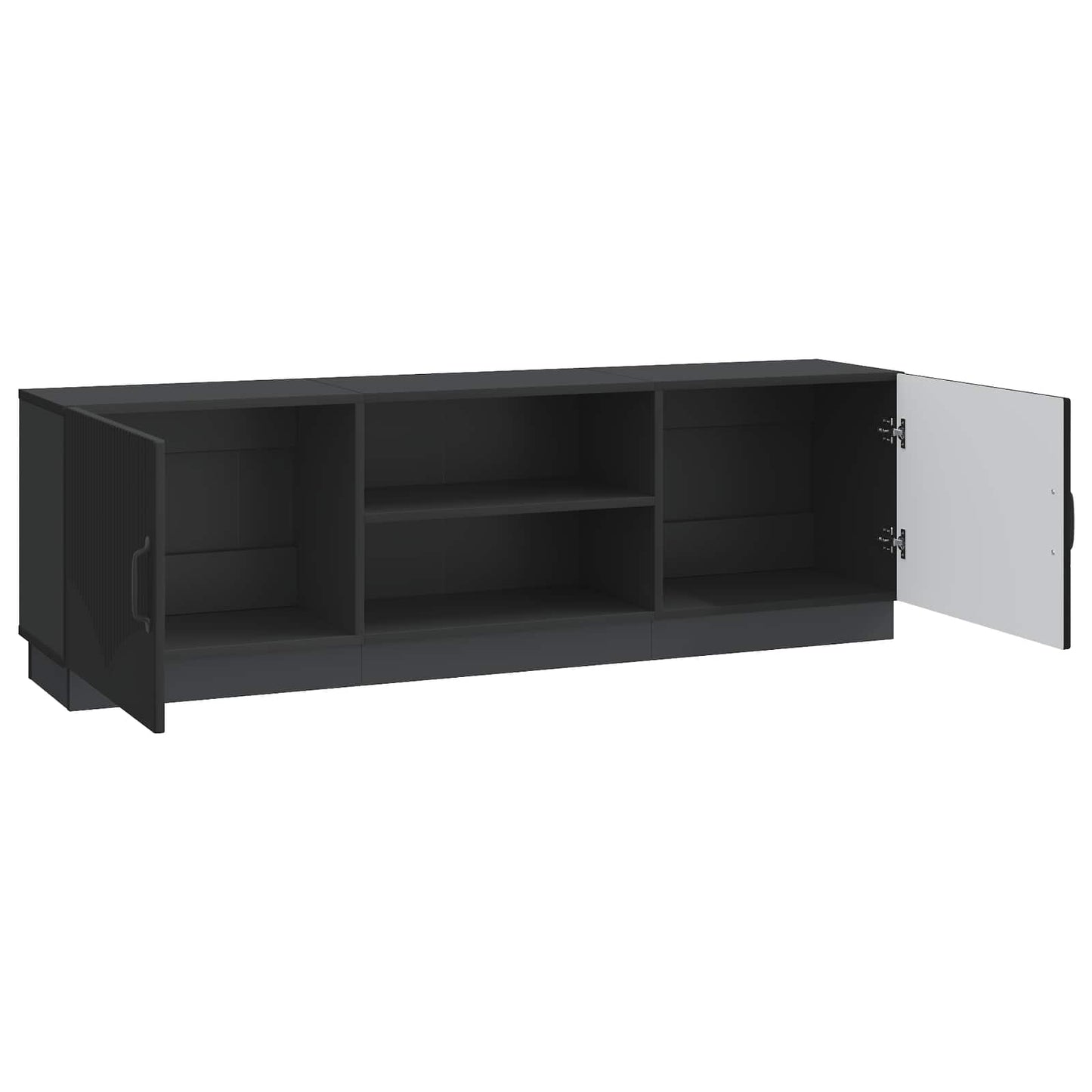 TV szekrény Fekete 150 x 31 x 47 cm Szerelt Fa