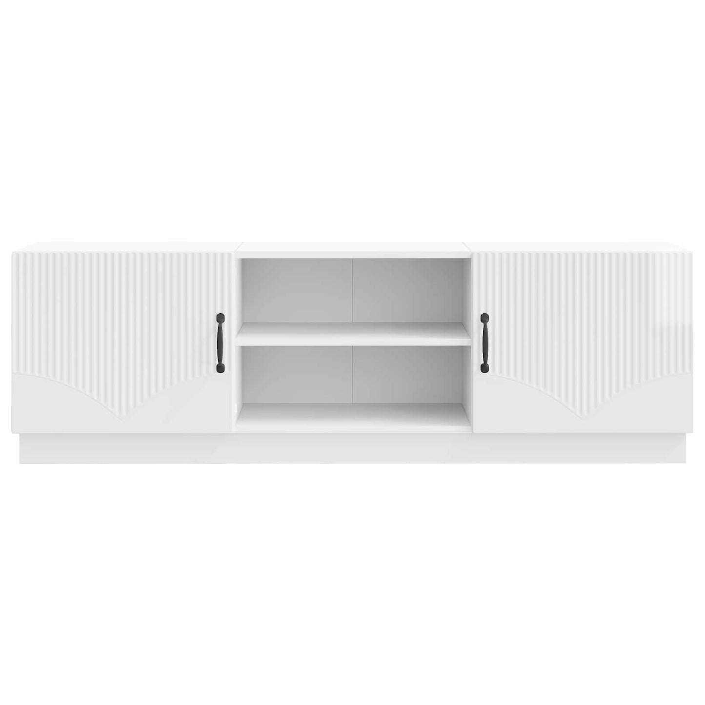 TV szekrény Magasfényű Fehér 150 x 31 x 47 cm Szerelt Fa