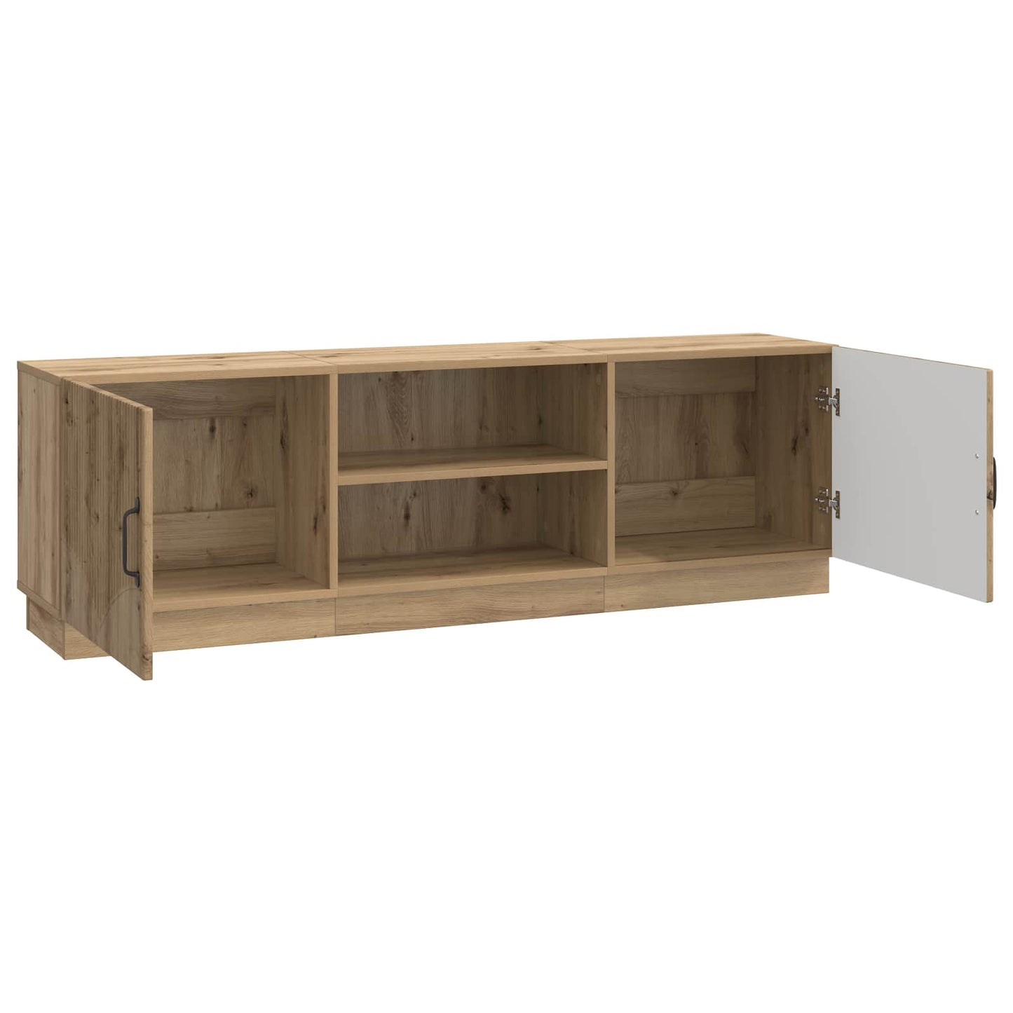 TV szekrény 150 x 31 x 47 cm Kézműves Tölgy Szerelt Fa