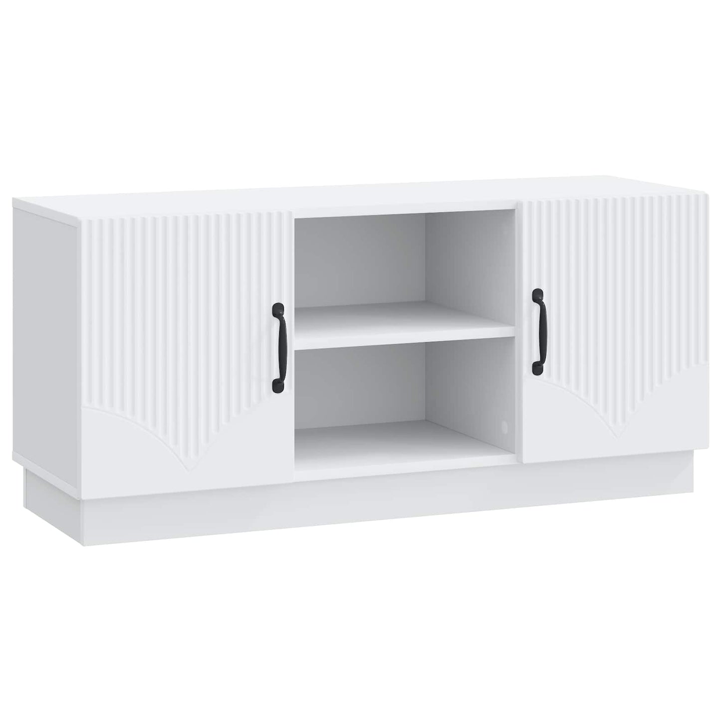 TV szekrény Fehér 102 x 34,5 x 47 cm Szerelt Fa