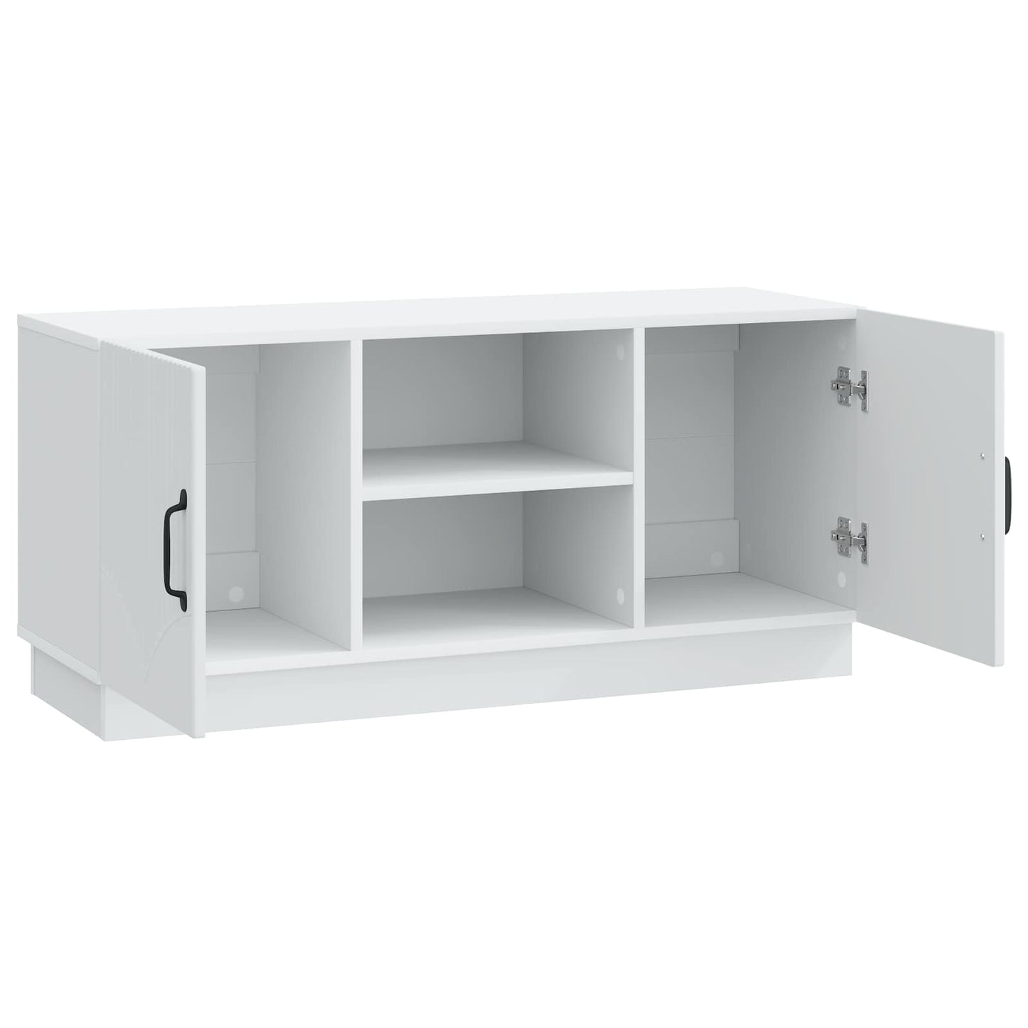 TV szekrény Fehér 102 x 34,5 x 47 cm Szerelt Fa