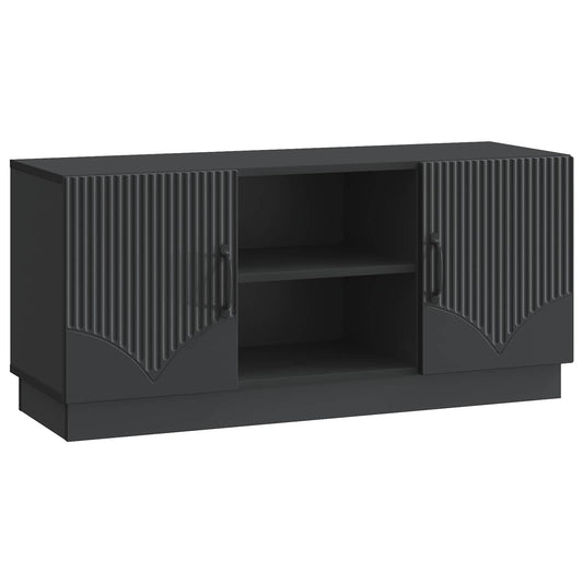TV szekrény Fekete 102 x 34,5 x 47 cm Szerelt Fa