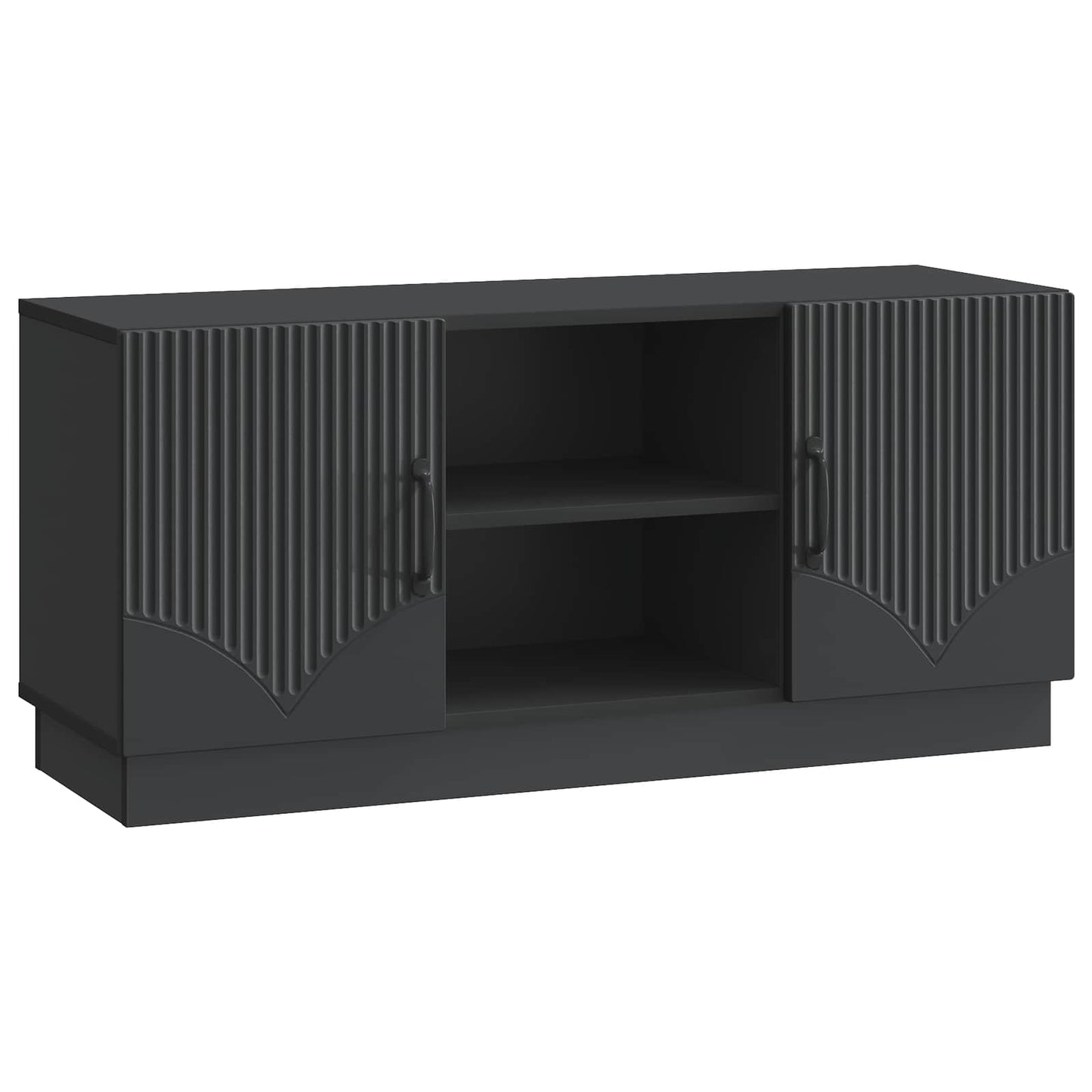 TV szekrény Fekete 102 x 34,5 x 47 cm Szerelt Fa