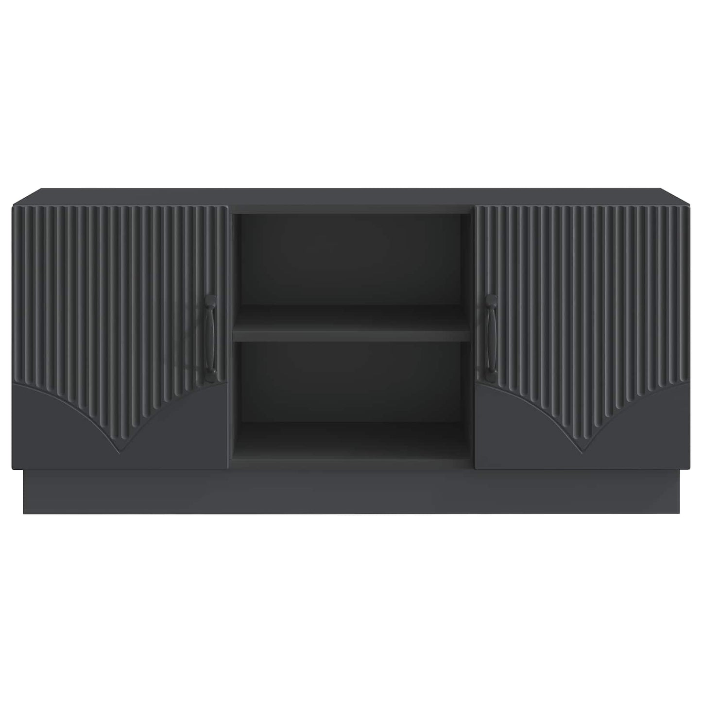 TV szekrény Fekete 102 x 34,5 x 47 cm Szerelt Fa