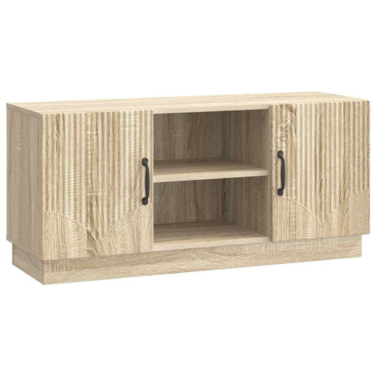 TV szekrény Sonoma Tölgy 102 x 34,5 x 47 cm Szerelt Fa