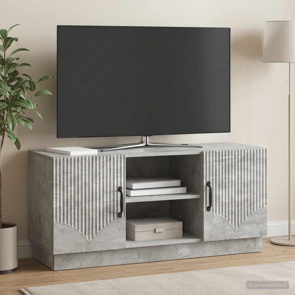 TV szekrény Betonszürke 102 x 34,5 x 47 cm Szerelt Fa
