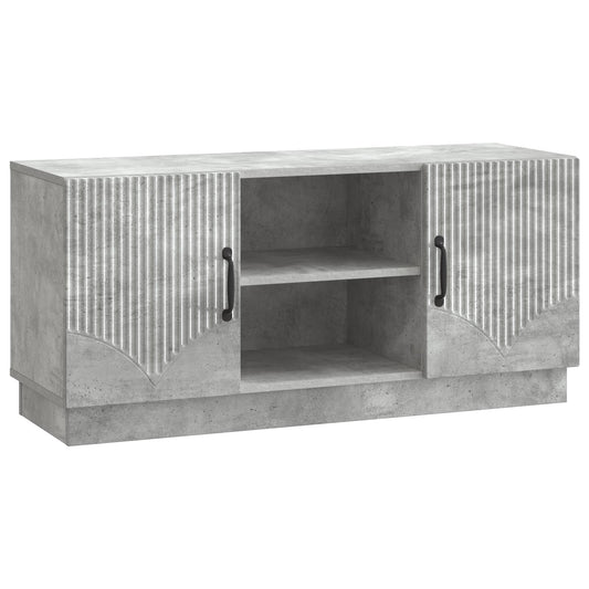 TV szekrény Betonszürke 102 x 34,5 x 47 cm Szerelt Fa