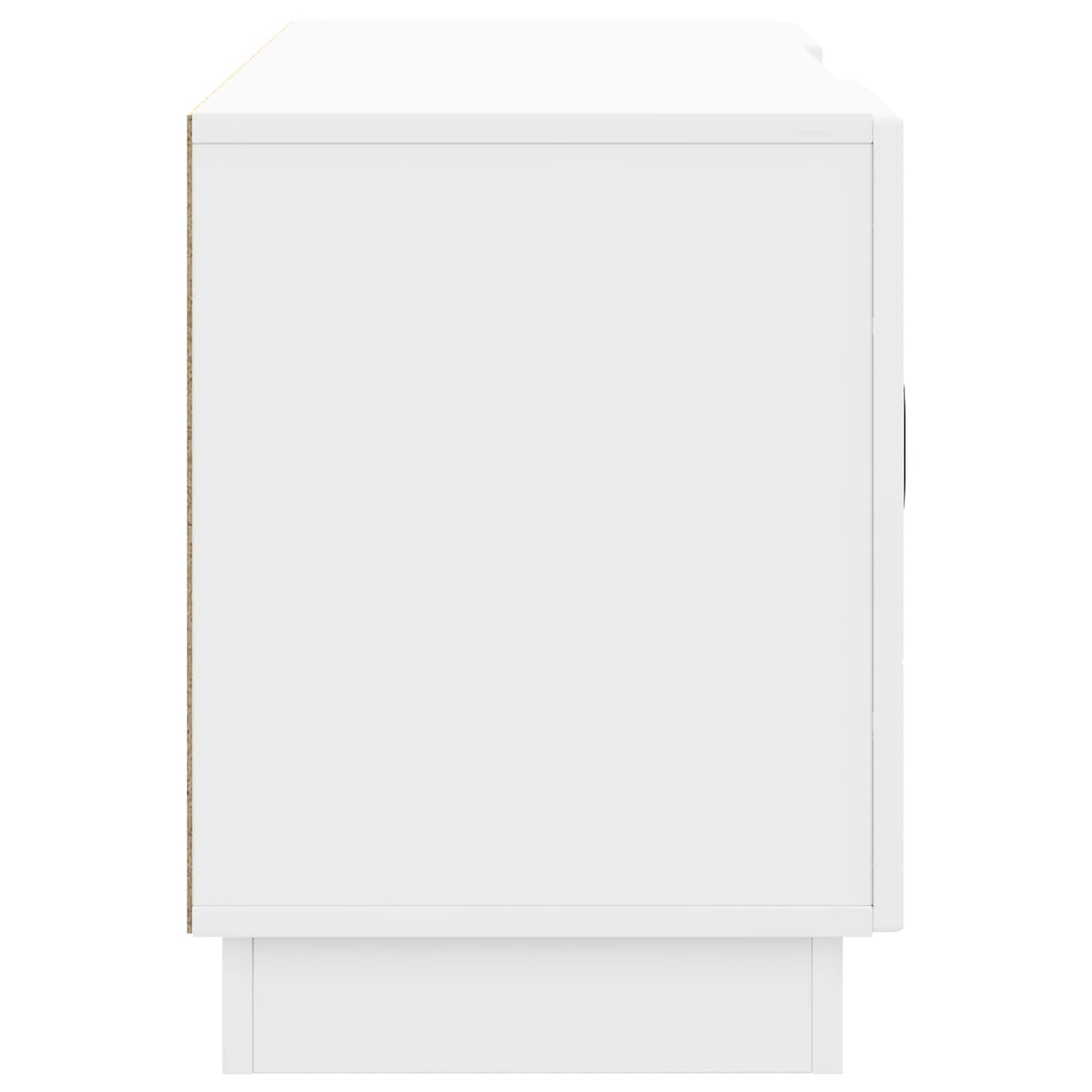 TV szekrény Magasfényű Fehér 102 x 34,5 x 47 cm Szerelt Fa